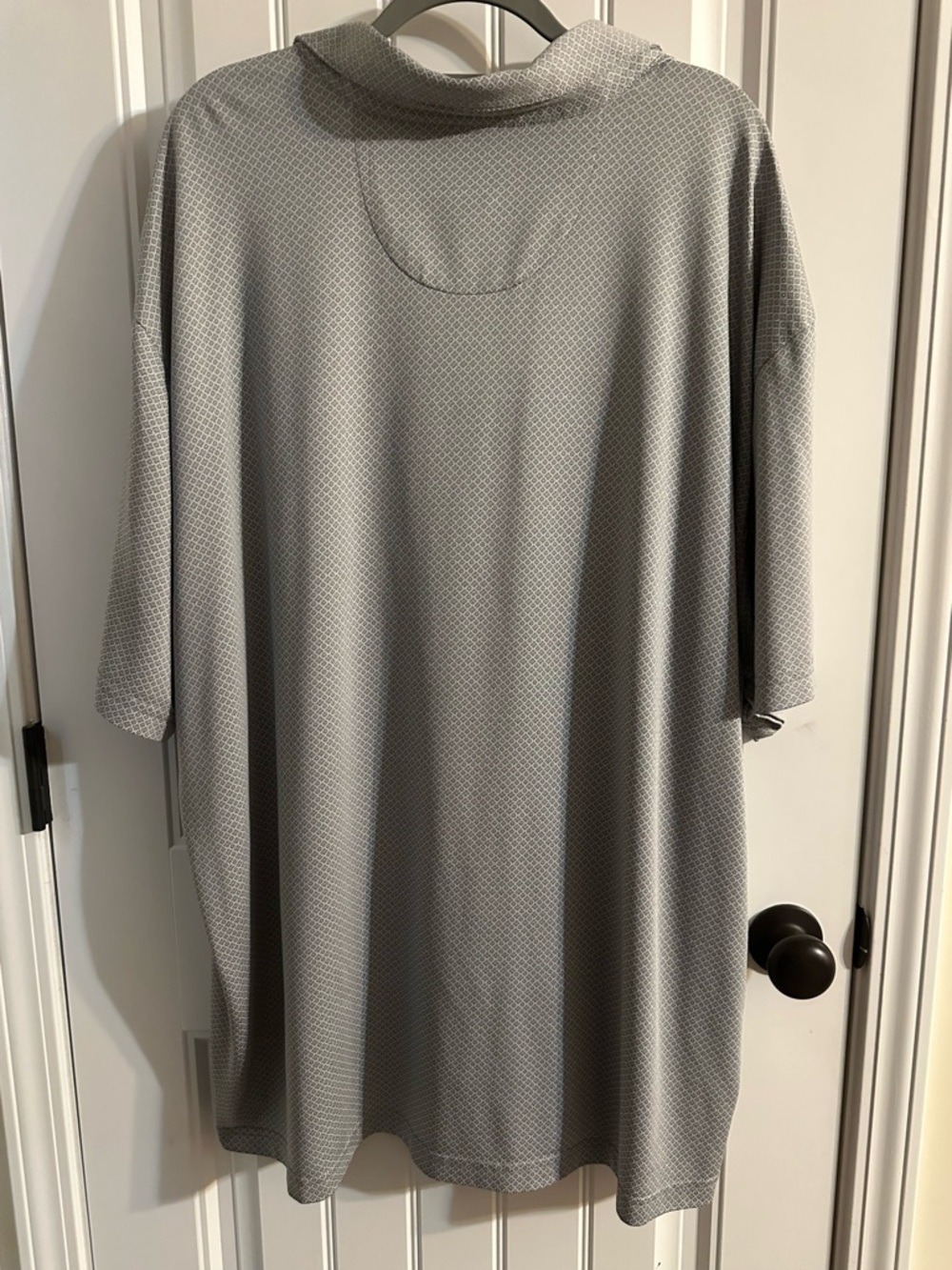 Men’s Grey Patterned Button-Up Shirt - Coolplay, 4X - Picture 3 of 4